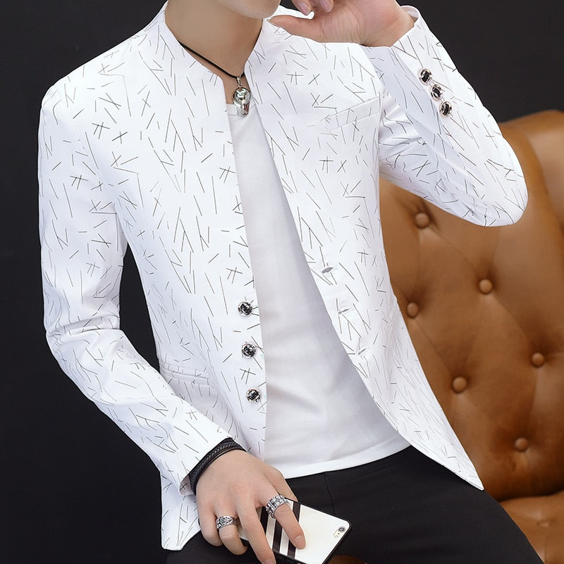 Men's casual handsome trend Slim suit