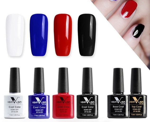 Gifts Kit Of 7.5ml Nail Art Design UV Mirror Gel Nail Polish Gel Lacquer Varnishes kit