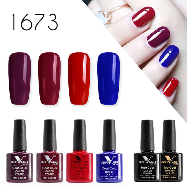 Gifts Kit Of 7.5ml Nail Art Design UV Mirror Gel Nail Polish Gel Lacquer Varnishes kit